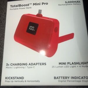 Mini Pro Power Bank - Black. (Red shown as I’ve also listed)